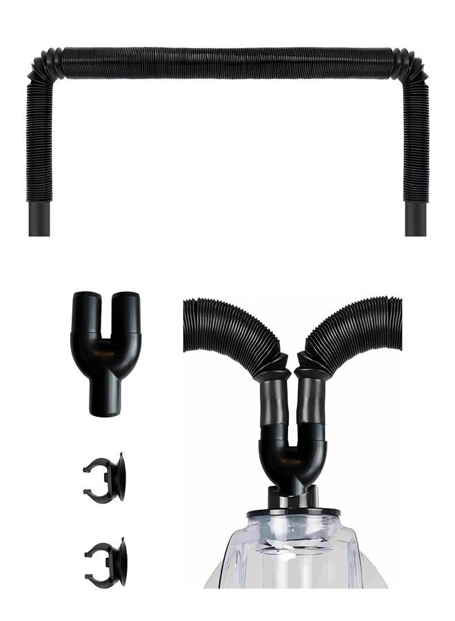 COOSPIDER Extension Tube/Hose for COOSPIDER 380B and 500B Reptile Fogger, Accessories of Reptile Humidifier with Hose, Suction Cup, 2 in 1 Joint, Reptile Mister Parts for Reptiles Amphibians and Terrarium - Image 1
